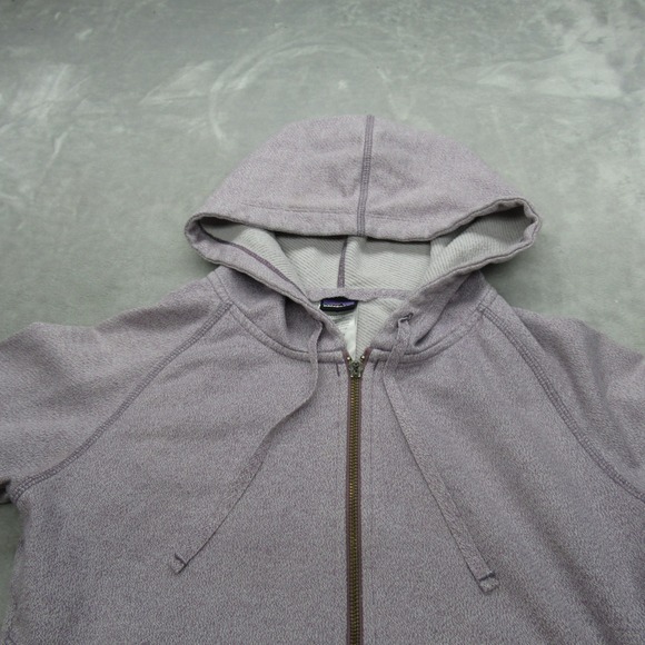 Patagonia Hoodie Womens Small Light Purple Thumbholes Full Zip Cloud Stack - Picture 11 of 16